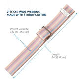 Posey® Gait Belt 54 Inch Length Pastel Stripe Cotton (228555_EA) 1/EA