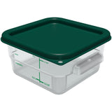 Carlisle Squares Food Storage Container Lid, 7.31 x 7.31 x 0.63, Forest Green, Plastic (CFS1197008) Each