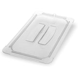 Carlisle StorPlus Polycarbonate Handled Universal Lid, 10.38 x 12.75 x 0.88, Clear, Plastic (CFS10230U07) Each