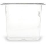 Carlisle StorPlus Polycarbonate Food Pan, 1.4 qt, 4.25 x 6.93 x 6, Clear, Plastic (CFS3068807) Each