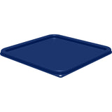 Carlisle Squares Food Storage Container Lid, 11.38 x 11.38 x 0.63, Blue, Plastic (CFS1197260) Each