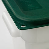 Carlisle Squares Food Storage Container Lid, 7.31 x 7.31 x 0.63, Forest Green, Plastic (CFS1197008) Each