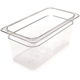 Carlisle StorPlus Polycarbonate Food Pan, 5.7 qt, 6.88 x 12.75 x 6, Clear, Plastic (CFS3066207) Each