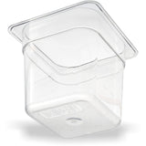 Carlisle StorPlus Polycarbonate Food Pan, 2.5 qt, 6.38 x 6.75 x 6, Clear, Plastic (CFS3068507) Each