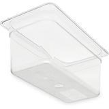 Carlisle StorPlus Polycarbonate Food Pan, 5.7 qt, 6.88 x 12.75 x 6, Clear, Plastic (CFS3066207) Each