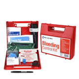 First Aid Only™ Bleeding Control Wall Station Single Kit - Deluxe, 14 Pieces, Plastic Case (FAO91309) Each