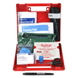 First Aid Only™ Bleeding Control Wall Station Single Kit - Deluxe, 14 Pieces, Plastic Case (FAO91309) Each