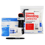 First Aid Only™ Critical Essentials Bleeding Control Kit for Limb Wounds, 8 Pieces, Plastic Bag (FAO91512) Each