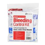 First Aid Only™ Critical Essentials Bleeding Control Kit for Limb, Chest and Torso Wounds, 11 Pieces, Plastic Bag (FAO91137) Each