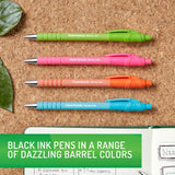 Sharpie FlexGrip Ultra Recycled Ballpoint Pen, Retractable, Medium, 1 mm, Black Ink, Assorted Barrels, Dozen (PAP2204001) 1 Dozen