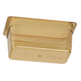 Carlisle StorPlus High Heat Food Pan, 5.7 qt, 12.75 x 12.75 x 6, Amber, Plastic (CFS3086213) Each