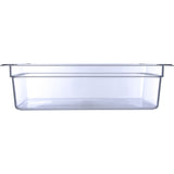 Carlisle StorPlus Polycarbonate Food Pan, 19.4 qt, 12.5 x 20.75 x 6, Clear, Plastic (CFS10202B07) Each