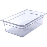 Carlisle StorPlus Polycarbonate Food Pan, 19.4 qt, 12.5 x 20.75 x 6, Clear, Plastic (CFS10202B07) Each