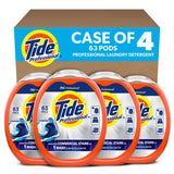 Tide Commercial Power PODS Laundry Detergent, 63 Liquid Pods/Tub, 4 Tubs/Carton (PGC14117) Case of 4