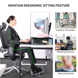 Eureka Ergonomic® Adjustable Ergonomic Footrest, 15.38 x 11.81 x 3.32 to 5.19, Black/Gray (EKADSN03048) Each
