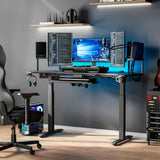 Eureka Ergonomic® Aero Standing Desk, 71.93" x 29.93" x 34.62" to 53.18", Black (EKAES71B) Case of 2