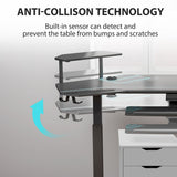 Eureka Ergonomic® Aero Standing Desk, 71.93" x 29.93" x 34.62" to 53.18", Black (EKAES71B) Case of 2