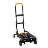 Cosco® 2-in-1 Folding Hand Truck, 300 lb Capacity, 17" x 30.5" x 33.5", Black/Yellow (CSC12225YGB1E) Each