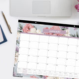 Blue Sky® Tula Monthly Desk Pad Calendar, Floral Artwork, 22" x 17", White/Purple/Pink Sheets, Black Headband, 12-Month (Jan-Dec): 2026 (BLS144086) Each