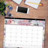 Blue Sky® Tula Monthly Desk Pad Calendar, Floral Artwork, 22" x 17", White/Purple/Pink Sheets, Black Headband, 12-Month (Jan-Dec): 2026 (BLS144086) Each