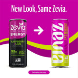 Zevia® Zero Sugar Naturally Sweetened Energy Drink, Raspberry Lime, 12 oz Can, 12/Carton (ZEV0195212) Case of 12
