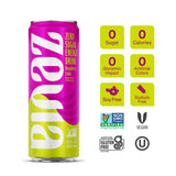 Zevia® Zero Sugar Naturally Sweetened Energy Drink, Raspberry Lime, 12 oz Can, 12/Carton (ZEV0195212) Case of 12