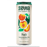 Zevia® Zero Sugar Naturally Sweetened Black Tea, Peach, 12 oz Can, 12/Carton (ZEV0170412) Case of 12