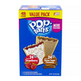 Kellogg's Pop Tarts, Brown Sugar Cinnamon/Strawberry, 2/Pouch, 24 Pouches Box, 2 Boxes/Carton (GRR60004083) Case of 96