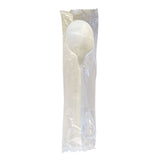 Boardwalk® Mediumweight Wrapped Polypropylene Cutlery, Soup Spoon, White, 1,000/Carton (BWKSOUPMWPPIW) Case of 1000