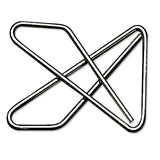 ACCO Ideal Clamps, #2, Smooth, Silver, 50/Box (ACC72620) Box of 50