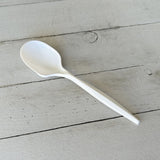 Boardwalk® Mediumweight Polypropylene Cutlery, Soup Spoon, 4.86", Plastic, White, 1,000/Carton (BWKSOUPMWPP) Case of 1000