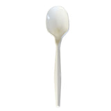 Boardwalk® Mediumweight Polypropylene Cutlery, Soup Spoon, 4.86", Plastic, White, 1,000/Carton (BWKSOUPMWPP) Case of 1000