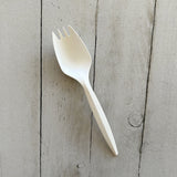 Boardwalk® Mediumweight Polypropylene Cutlery, Spork, Plastic, White, 1000/Carton (BWKSPORKWHPP) Case of 1000