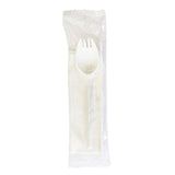 Boardwalk® School Cutlery Kit, Napkin/Spork/Straw, White, 1,000/Carton (BWKSCHOOLKITPP) Case of 1000