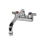 BK Resources WorkForce Standard Duty Faucet, 4.55" Height/10" Reach, Chrome-Plated Brass (BKEBKD10) Each