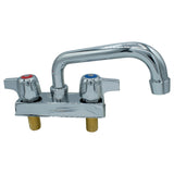 BK Resources WorkForce Standard Duty Faucet, 3.87" Height/6" Reach, Chrome-Plated Brass (BKEBKD6) Each