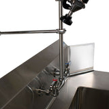 BK Resources WorkForce Prerinse Add-A-Faucet, 8" Height, Chrome (BKEBKFVSMPRWBM) Each