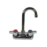 BK Resources WorkForce Standard Duty Faucet, 7.88" Height/3" Reach, Chrome-Plated Brass (BKEBKFW3GM) Each