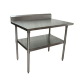 BK Resources Stainless Steel 5" Riser Top Tables, 48w x 30d x 39.75h, Silver, 2/Pallet (BKE2VTR54830) Each