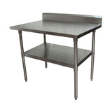 BK Resources Stainless Steel 5" Riser Top Tables, 48w x 30d x 39.75h, Silver, 2/Pallet (BKE2VTR54830) Each