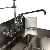 BK Resources WorkForce Prerinse Add-A-Faucet, 4.62" Height/12" Reach, Chrome (BKEVSMPRAF12M) Each