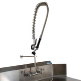 BK Resources WorkForce Prerinse Add-A-Faucet, 8" Height, Chrome (BKEBKFVSMPRWBM) Each