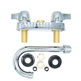 BK Resources WorkForce Standard Duty Faucet. 7.88" Height/3.5" Reach, Chrome-Plated Brass (BKEBKD3G) Each