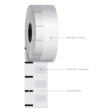 Iconex Sticky Media, 1.57" x 375 ft, White, 12 Rolls/Carton (ICX90230205) Case of 12