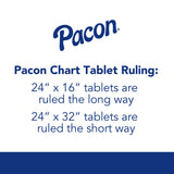 Pacon® Chart Tablets, Presentation Format (1" Rule), 24 x 32, White, 25 Sheets, 12/Carton (PAC74610CT) Case of 12