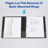 Avery® Framed View Heavy-Duty Binders, 3 Rings, 1" Capacity, 11 x 8.5, Navy Blue, 12/Carton (AVE68055CT) Case of 12