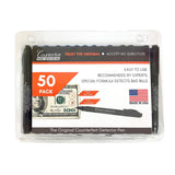 Dri-Mark® Counterfeit Bill Detector Marker Pen, 3 x 7.25 x 0.6, Black, 50/Pack (DRICFD50PK) Pack of 50