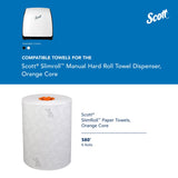 Scott Slimroll Manual Towel Dispenser, 12.65 x 13.02 x 7.18, White (KCC47091) Each