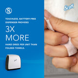 Scott Slimroll Manual Towel Dispenser, 12.65 x 13.02 x 7.18, White (KCC47091) Each