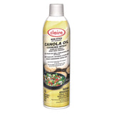 Claire Canola Oil Cooking Spray, 17 oz Aerosol Spray Can, 6/Carton (CGC8276) Case of 6